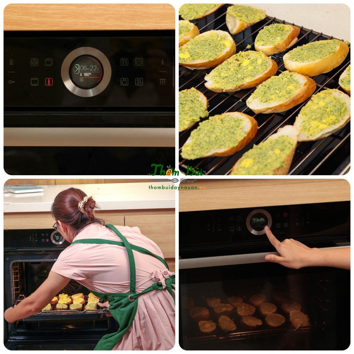 nướng bánh mì bơ tỏi