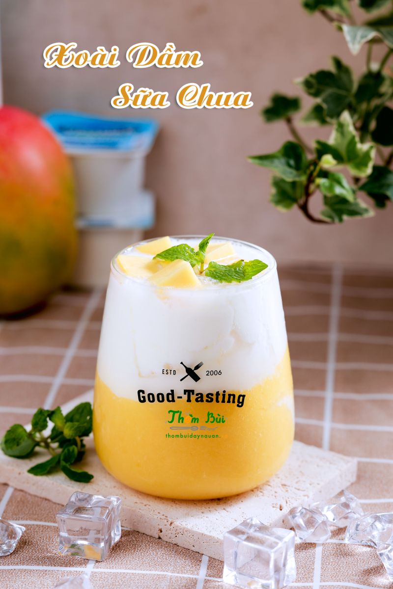 cách làm xoài dầm sữa chua thơm ngon tại nhà