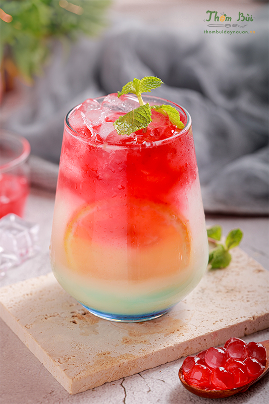 Nguyên liệu pha chế món Yakult hoàng hôn