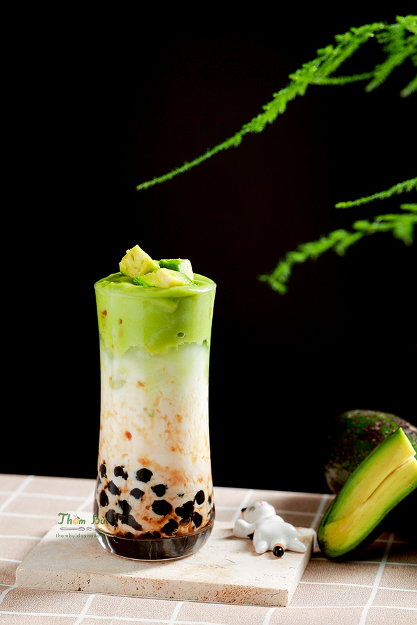 làm bơ sữa tươi chân châu đường đen