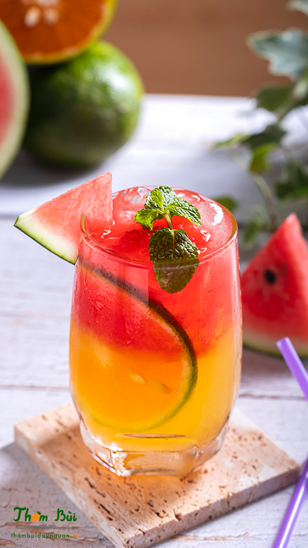 Công thức làm Trà Cam Đỏ