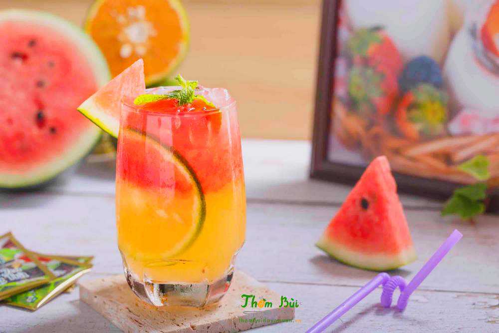 Bí quyết pha chế Trà cam đỏ tại nhà ngon chuẩn vị