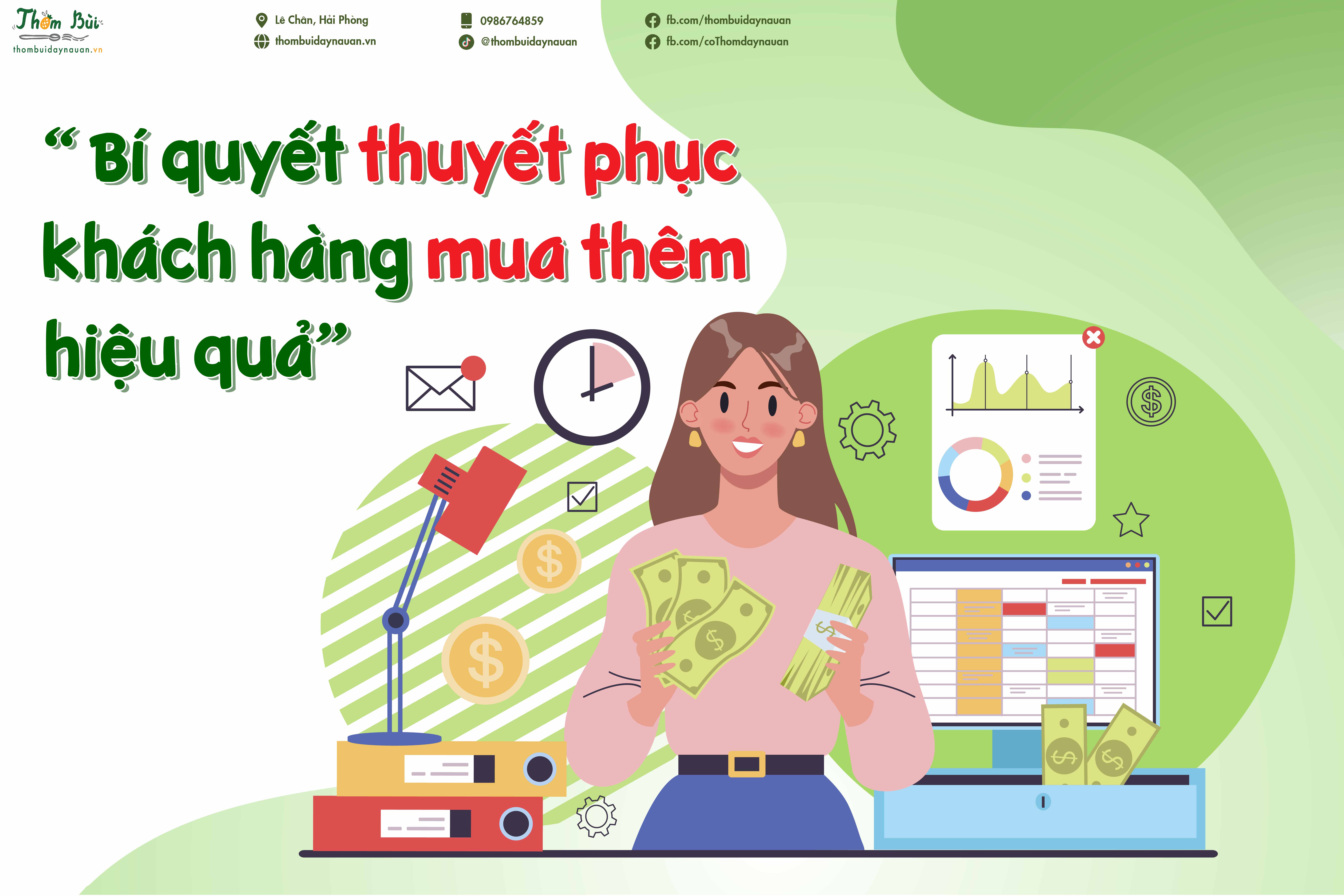 Bí quyết thuyết phục khách mua thêm hiệu quả