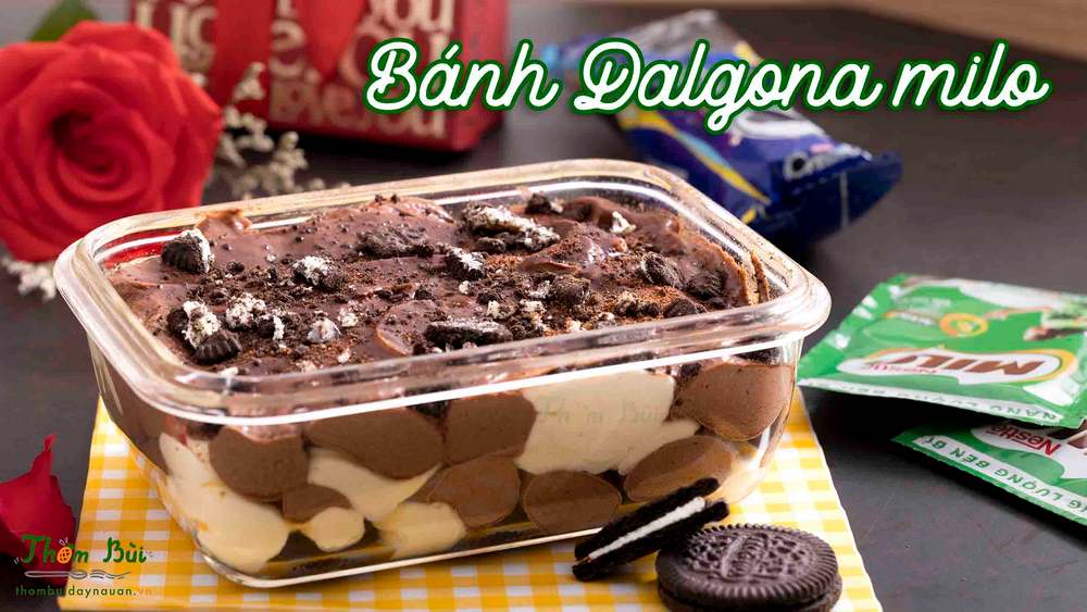 Hướng dẫn làm món Bánh Dalgona Milo ngon miệng, đơn giản tại nhà