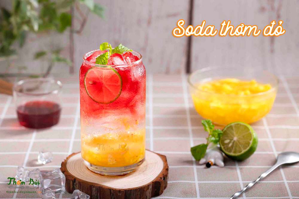 Công thức pha Soda Thơm Đỏ 