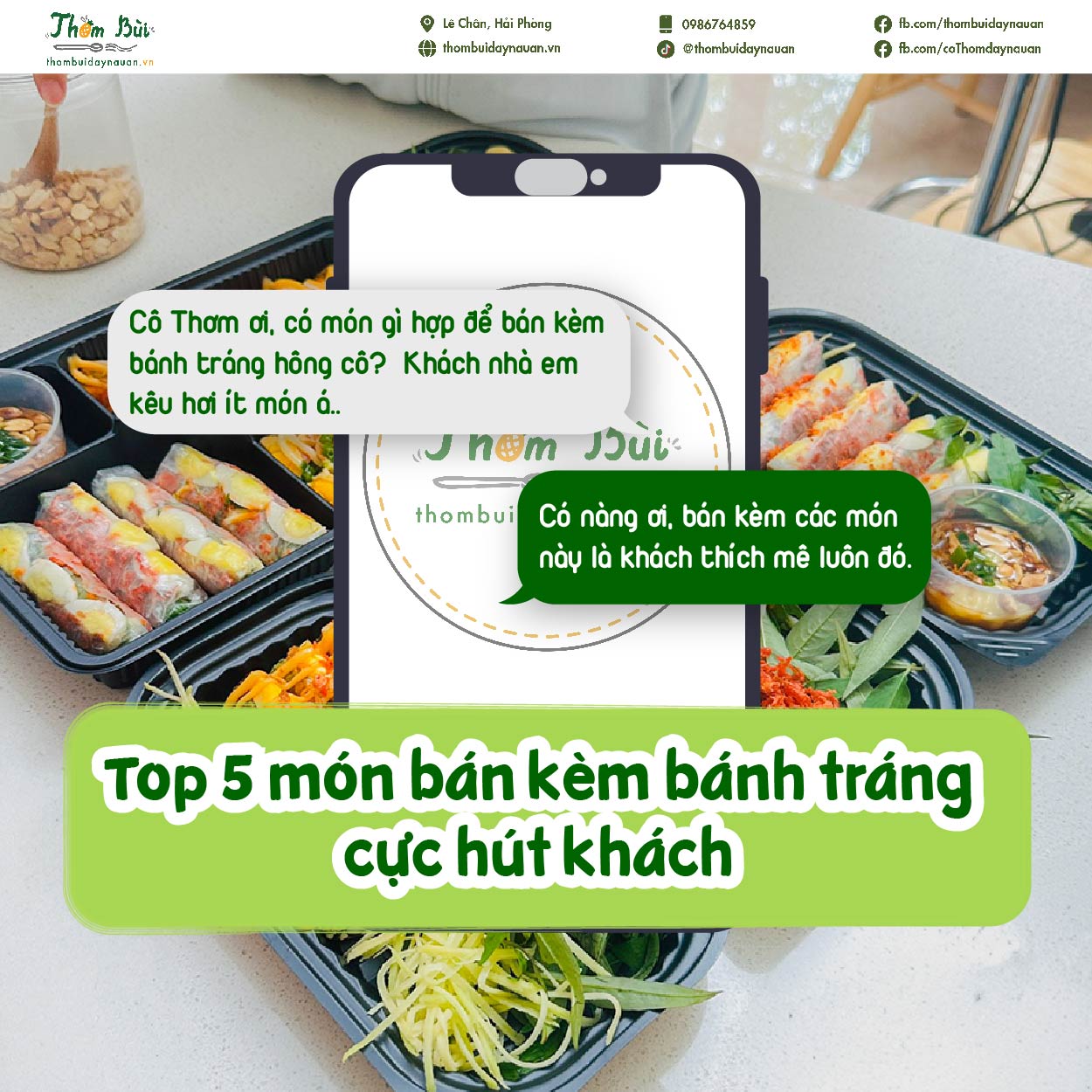 Tổng hợp 5 món bán kèm bánh tráng cực kỳ hút khách 
